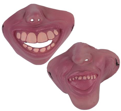 TOYANDONA 2stücke Gruselige Halloween Masken Für Erwachsene Lustige Cosplay Halbmaske Für Karneval Maskerade Kostümpartys Und Fotoshootings