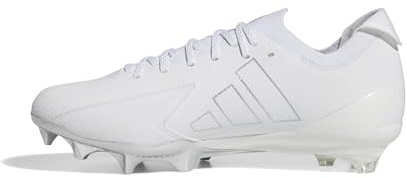 adidas Men's Adizero Electric + American Football, White/White/Silver Metallic, 9