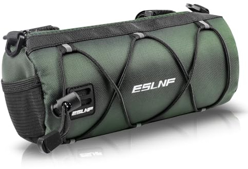 DN DENNOV Fahrrad Lenkertasche, 1.5 L Wasserdicht Reflektierende Fahrradtasche Lenker mit abnehmbarem Schultergurt mit Schultergurt für Rennrad Mountainbike Radfahren Reisen