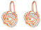 DAYLINLOVE Rose Earrings 925 Sterling Silver Rose Gold Flower Rose Leverback Earring Simple Fashion Rose Jewelry Birthday Gifts for Women