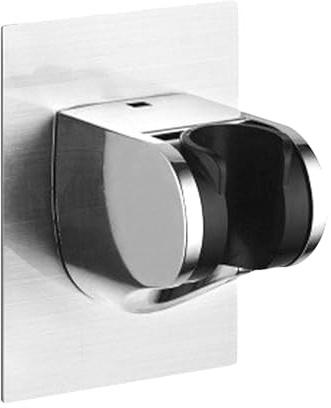 Duschhalterung Ohne Bohren, Universelle Brausehalter, 45° Duschhalterung Verstellbar, Wand Montierte Handbrause Halterung, Shower Head Holder mit Extra Starkem Klebepad