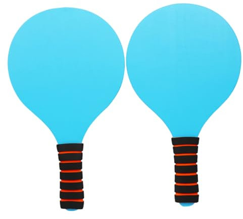 BESPORTBLE 3 Paar Holz Badminton Schläger Strand Ball Schläger Paddel Für Strand Ball Blau Badminton Schläger Holz