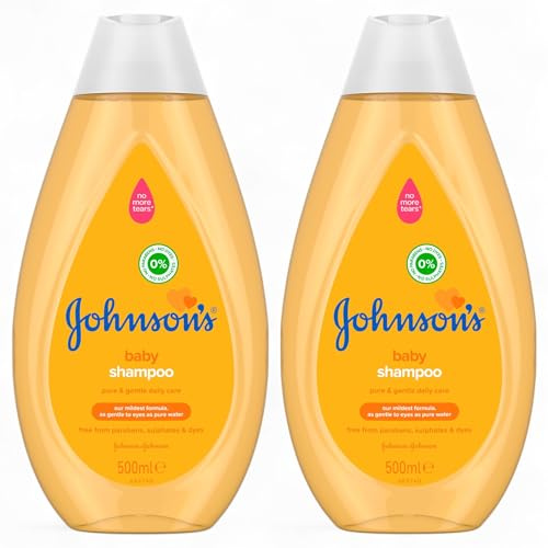 Johnson's Baby SHAMPOO, Pure and Gentle Daily Care Yellow, 2 x 500ML