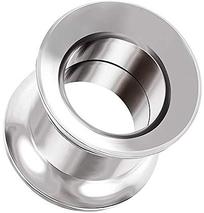Monster Piercing 28mm Tunnels de Chair en Acier Chirurgical 316L - Jauge d'oreille à vis filetée - Bouchons et Tunnels - Vendus à la pièce