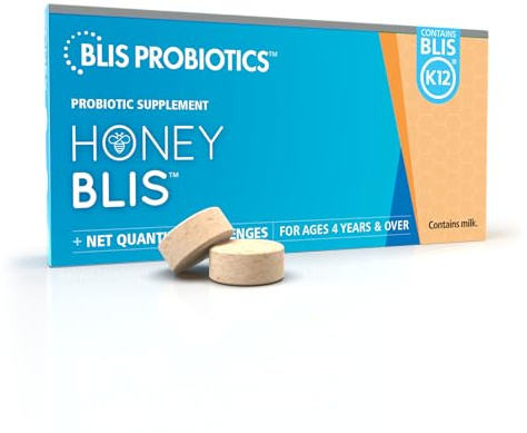 BLIS HoneyBlis Oral Probiotic Lozenges - Manuka Honey, K12, Immune Support - 16 Lozenges