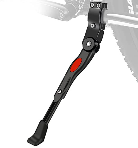 Acesport Fahrradständer Seitenständer Fahrrad Universal Aluminiumlegierung Fahrrad Ständer Höhenverstellbar für 24-29 Zoll Mountainbike, Rennrad, Fahrräder und Klapprad, mit Rutschfester Gummiständer