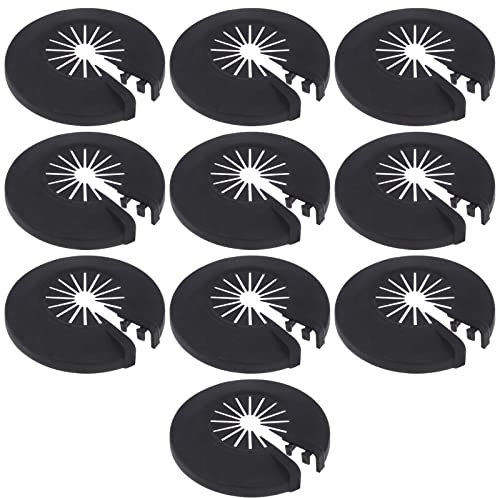 YINETTECH 10pcs Couvercle Décoratif de Tuyau Colliers de Tuyau en Plastique Remplacement Écusson de Radiateur Accessoires de Capuchon de Tuyau Radiateur pour Tuyaux de Chauffage 8 à 29mm