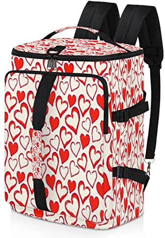 Herzformen, bemalter Sport-Rucksack für Männer und Frauen, Herz-Duffel mit Schuhfach für Fitnessstudio, Reisen, Wandern, Rucksack, multi, Einheitsgröße, Sportlich