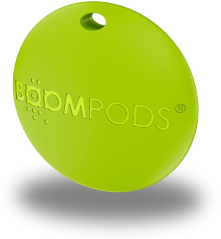 Boompods Boomtag Schlüsselfinder - Smart Tag Wallet Finder, Mini GPS Tracker Bluetooth kompatibel mit Apple Wo ist? App, Schlüssel- & Gegenstandsfinder für Schlüssel, Koffer, Kinder und Hund, Grün