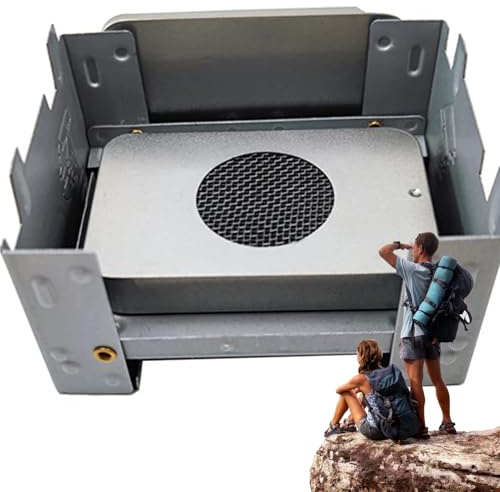 Réchaud de camping, réchaud de camping | Brûleur à alcool léger | Cuisinière à combustibles solides cuisinière brûleur en acier inoxydable pour la pêche de randonnée, les Excursions, les voyages de nu