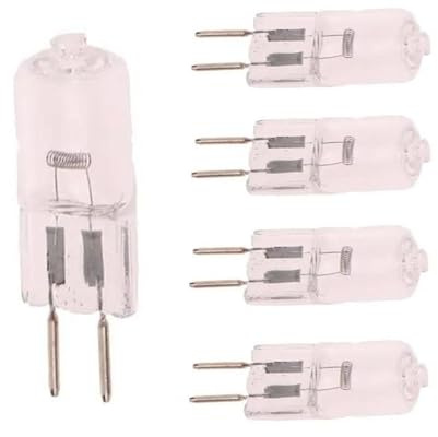 DLEDMOP Lampe Halogene G6.35 Clair Dimmable T4 12V GY6.35 JC 35 Watt 35W 12 Volt Ampoule halogène Éclairage Cuisine Salle de bain Miroir Luminaire gy6.35 35W 5PCS