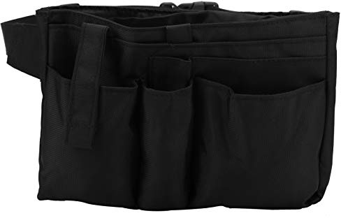 Adjustable Multi-Pocket Waiter Waist Bag Tools Organizer for Waiter Restaurant Servers Multi-Functional Waist Tools Organizer Bag for Waiter Staff 900D PVC (As Picture Shown)
