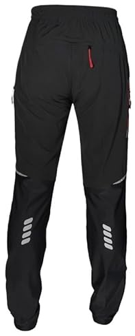 USOHJZ Fahrradhose Lang Radfahren Hosen Frühling Sommer Outdoor Sport Hosen Multifunktions Fahrrad Hosen Schnell Trocknende Reflektierende Fahrrad Hosen(L)