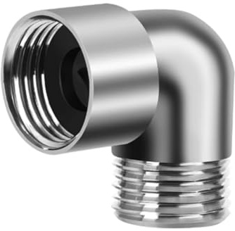 sodeber 90 Degree Shower Head Elbow Adapter Arm Connection Extender Connector Coupler Easy