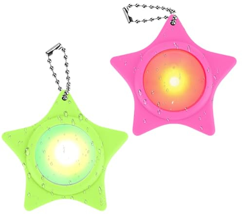 Lot de 2 lampes clignotantes LED de sécurité - Rechargeable par USB - Lumière de sécurité pour enfants, chiens, alpinistes, coureurs de nuit, sac à dos pour animaux de compagnie - Pendentif lumineux