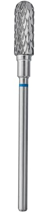 STALEKS PRO Fraise en carbure de tungstène pour tour à ongles, foret 40 x 14 mm. Forme cylindrique arrondie sûre (grain moyen) (FT30B0 5 x 13 mm)