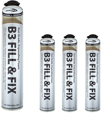 Bond-It BDFIXG750 PU Expanding Foam Filler Gun Grade (3 Pack)