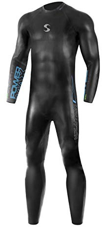Triathlon Wetsuit 3/2mm - Synergy Volution Full Sleeve Smoothskin Neoprene Wetsuits for Open Water Swimming, Triathlon (Men's S1, Men)
