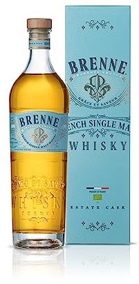 BRENNE - French Single Malt - Single Malt Whisky - 40% Alcool - Origine : France/Poitou-Charentes - Notes d'épices et de bois - A déguster pur - 70 cl