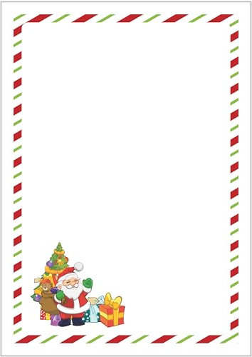 Briefpapier Wichtel DIN A4 - Papier Weihnachten - 20 Blatt - Motiv Nr. 066 | 80g/m²