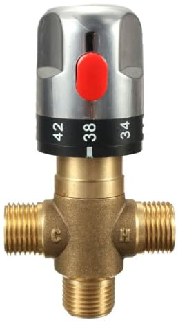 MASUNN Messing Thermostatventil Temperatur Mischventil für Waschbecken Bidet Dusche