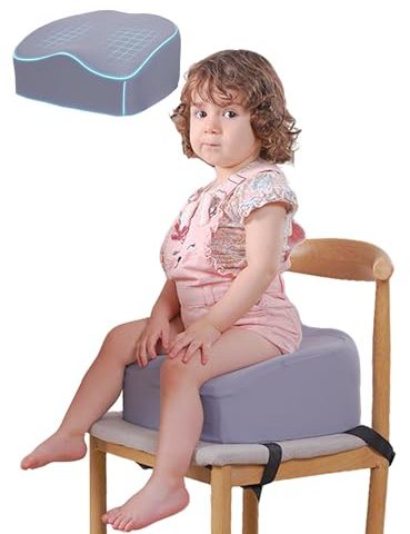 Babelio Ergonomische Sitzerhöhung Stuhl Kind, Fördert Gute Haltung | Kleinkindersitzerhöhung für den Esstisch, Abnehmbarer und Waschbarer Bezug, Wasserdichte Schicht, Tragbare