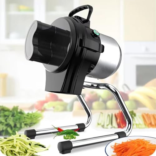 Robot Culinaire Hachoir Électrique, Coupe-légumes Multifonctionnel Commercial, Trancheuse Déchiquetée, 6000 Tr/min Haute Vitesse, Amovible Pour Nettoyage Pour Restaurants Et Cuisine Domestique