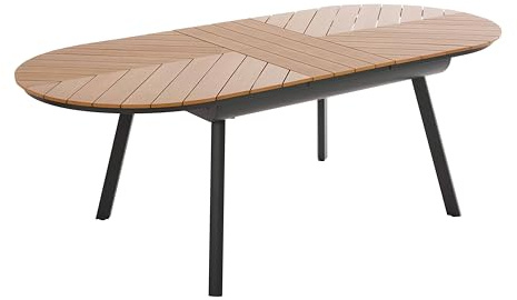 Oviala Gartentisch, ausziehbar, 180/220 cm, Holzoptik
