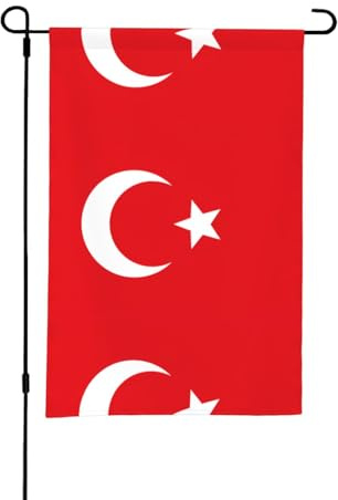 Bandiera della Turchia, grande bandiera da giardino, per esterni, bilaterale, con stampa completa