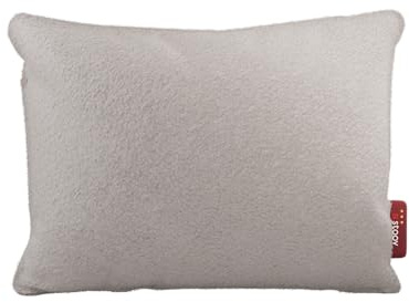 Stoov Heizkissen mit Abschaltautomatik - Kabelloses Wärmekissen mit Base Akku: Wärme - Elektrische Wärmflasche für Rücken & Nacken - Ploov³ 45x60 cm Wollig Off-White