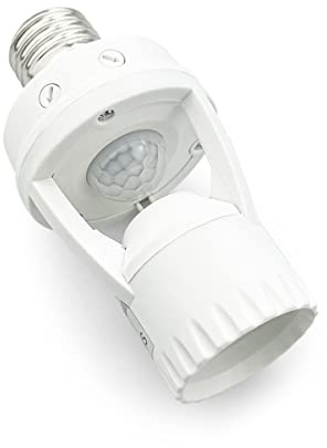 LED E27 Fassung für Bewegungsmelder, AC10-240 V, 60 W, max. 1 Stück, Weiß