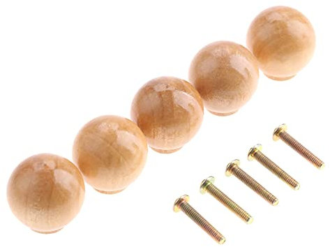 Türschlossgriff. 5Pcs Holz Kabinett-Fach-Schrank Knöpfe Holzmöbelgriffe Schrankküche Schublade Schrank Türgriffe Möbelbeschläge