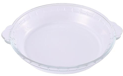 Angoily Piatto Per Torte Trasparente Per Forno e Microonde Per Cottura e Servizio Di Torte Quiche e Arrosti Cucina Domestica