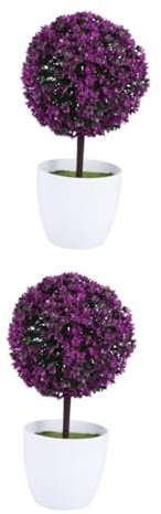 MAGICLULU 2St Pflanzen Topiary-Ball Blumentöpfe drinnen Zimmerpflanze Anlage künstlich Blumentopf Buchsbaum