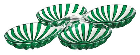 Guzzini - Set 2 antipastiere in bio-based plastic, verde, Dolcevita