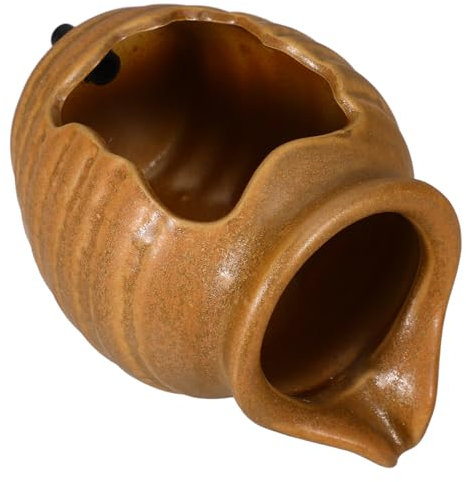 Milisten Hydroponic Vase Garden Fountain Outdoor Water Fountains Ceramic Jug Planter Plant Flower Pots Pond Spitter Fish Tank Cave Waterfall Backyard Water Feature Outside Decoration