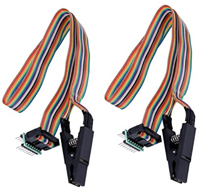 OSALADI 2stücke Inline Brenn Sitz Clip Für Testklemme USB-programmiermodul Testclip-sockel Zum Entsperren Sichern Löschen Und Überprüfen Von Software Leiterplatten Kompatibel Für Farbferns