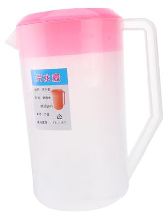 UTHCLO Contenitore Per Bevande Con Scala Brocca Plastica Per Fredda Succo e Bibite Capacità Coperchio Incluso Per Picnic e Feste