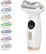 Masajeador Facial, EMS Gua Sha para Lifting Facial, Masajeador Facial Antiarrugas con 7 Modos, Masajeador de Belleza Facial con Calor Frio Vibraciones, para Reafirmar el Cuello y el Rostro