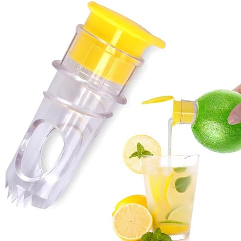 Lemon Squeezers, Lemon Juicer, Juicer Hand for Kitchen, Lemon Squeezer with Built-in Filter, BPA-Free Plastic Screw Top Lemon Squeezer, Portable Hand Juicer for Extracting Fresh Juice