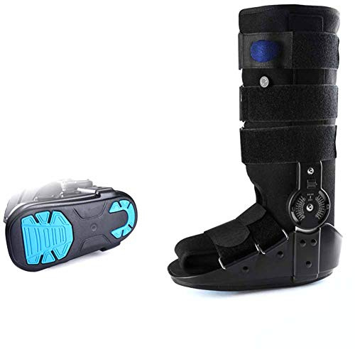CGKs6anmU Ankle Joint Fixed Tendon Fracture Postoperative Rehabilitation Shoes Adjustable Cross Strap Stability Knee Joint Support (M)