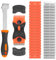 Window Scraper Tool, 2 Pcs Glass Scraper for Windows, Oven Scraper Tool Non Scratch, Cleaning Tools Ceramic Hob Scraper for Removing Window Decals Wallpaper Labels