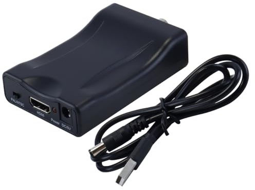 Orivin Convertitore Di Segnale Video Composito Da HDMI a BNC, Adattatore Video Composito Da HDMI a BNC, Supporto Per NTSC/PAL, 480i, 576i, Per TV, Registratore DVD