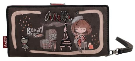 Anekke Porte-Monnaie Mademoiselle RFID Wallet Multicolor Marron foncé