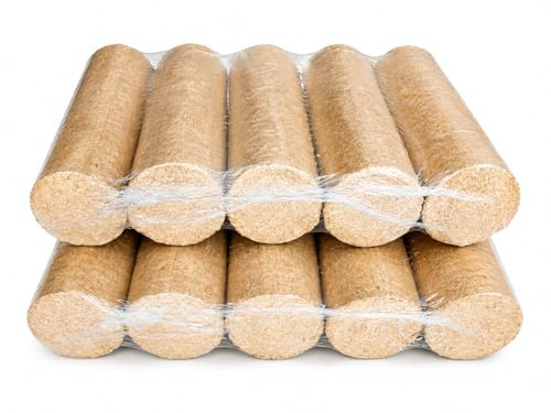 KAMBIO Nadelholzbriketts ohne Loch 20 kg (10 kg x 2)