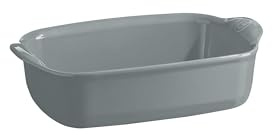 Emile Henry Plat Individuel Ultime – Céramique Haute Résistance – Cuisson Homogène et Service du Four à la Table – Coloris Perle – Fabriqué en France