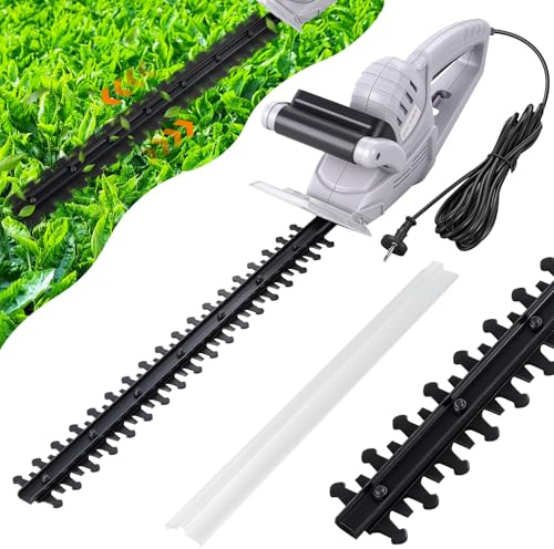 Corded Electric Hedge Trimmer 450W High Performance,Hedge Trimmer Corded with 45cm Dual-Action Diamond Ground Blade,16mm Cutting Capacity,1750rpm No-Load Speed,6m Cable for Garden,Lawn & Landscape