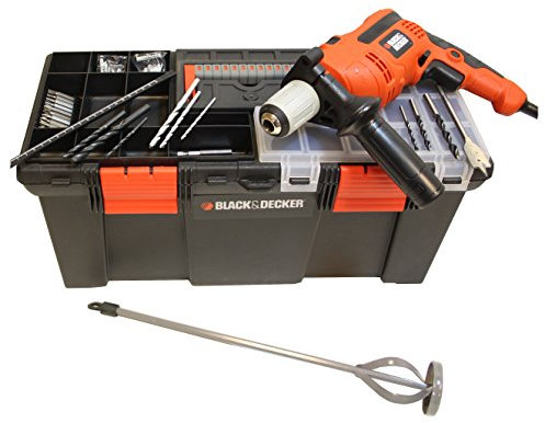 Black & Decker CD714CRT22A drill Sin llave 47600 RPM - Taladro eléctrico (47600 RPM, 1,3 cm, 1,3 cm, 2,5 cm, 4,5 Nm, Corriente alterna)