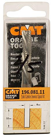 CMT Orange Tools 196.160.12 - Fresa helicoidal z3/r neg. d 16x55x110 hwm sx