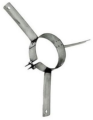 Collier multifonction pour cheminée DN 80